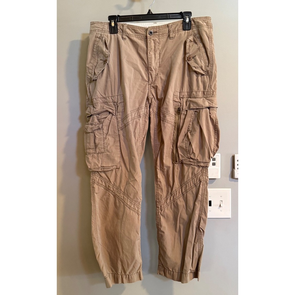 Polo Ralph Lauren Cargo Pants Mens 34x30 Tan Surplus Fit Ripstop MIL-J-4883A
